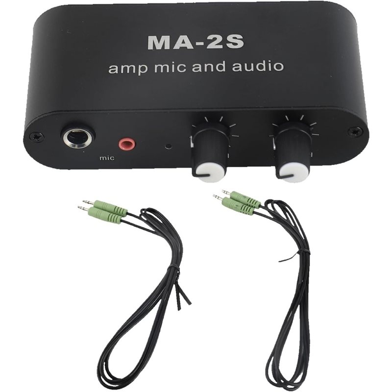 Audio And Music Mixer - M52K-MA-2S Mikrofon Musik Preamplifier Campuran 1Set