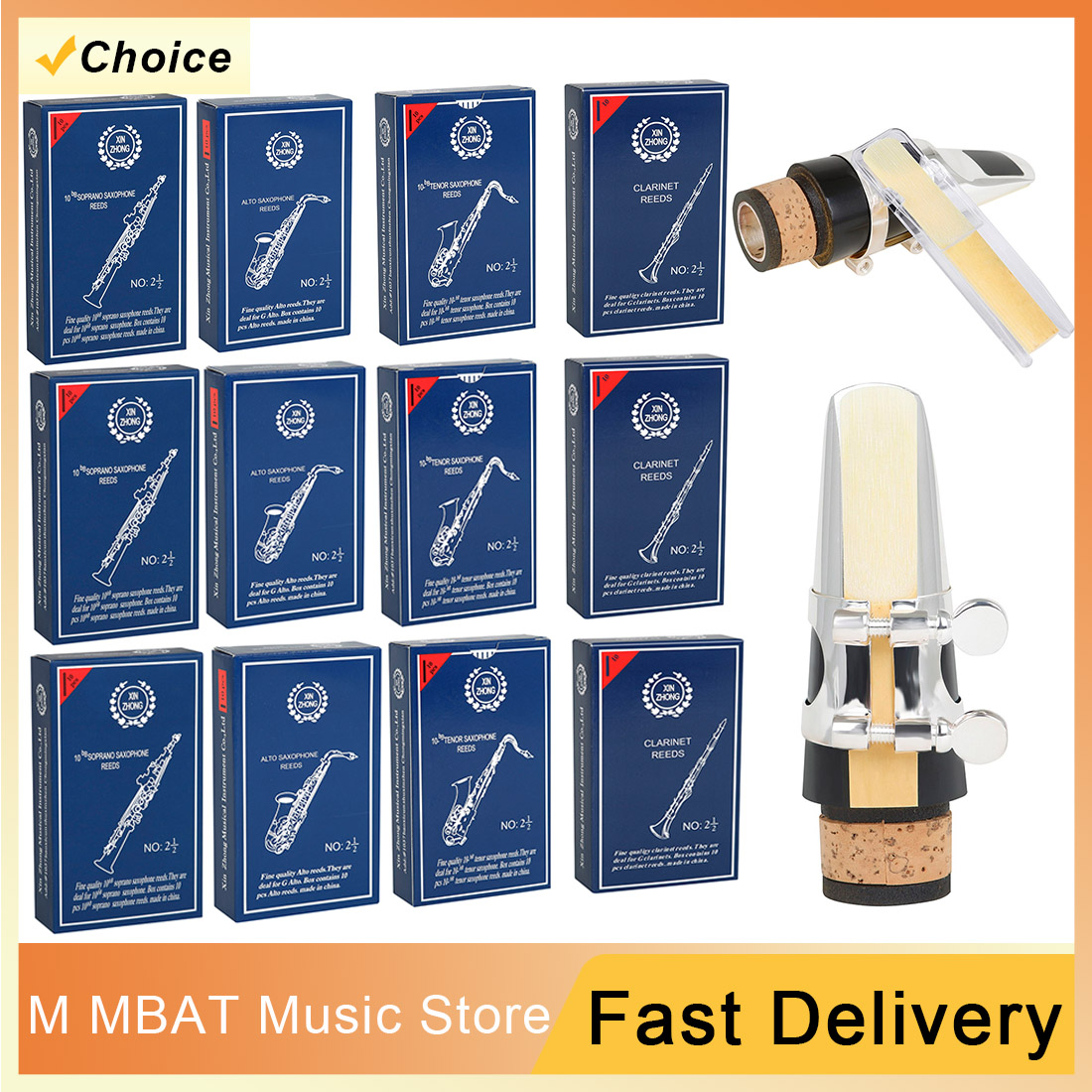 Clarinet Care Kit - 10/20Set 2.5 Soprano/Alto/Tenor/Klarinet B Flat Saxophone