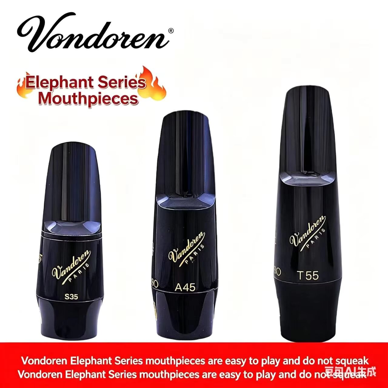 Clarinet Care Kit - Mouthpiece Saksofon Vandoren Elephant Series Ebonite