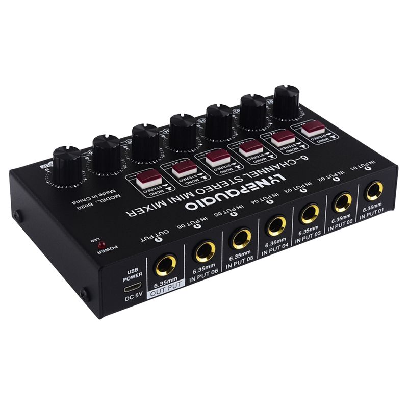 Audio And Music Mixer - Mixer Audio Stereo 6 Saluran Mini