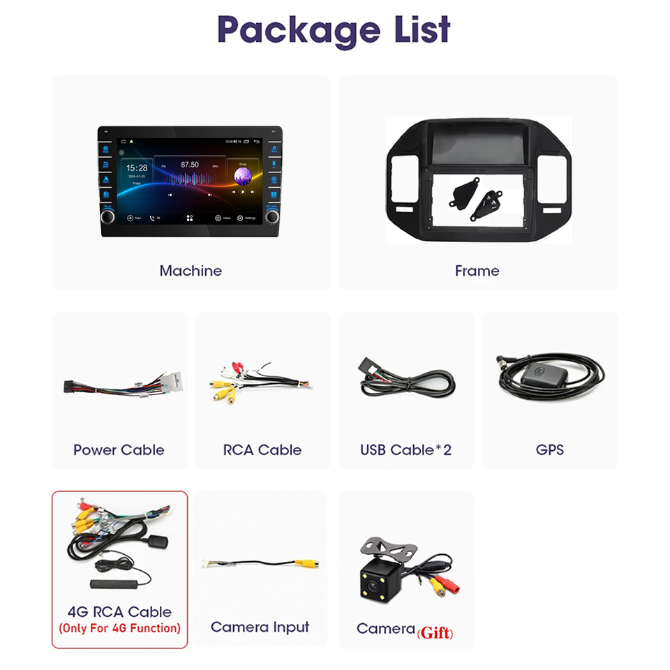 Ram 8G 128GB QLED Radio Mobil  - Audio Music India ulasan dan harga