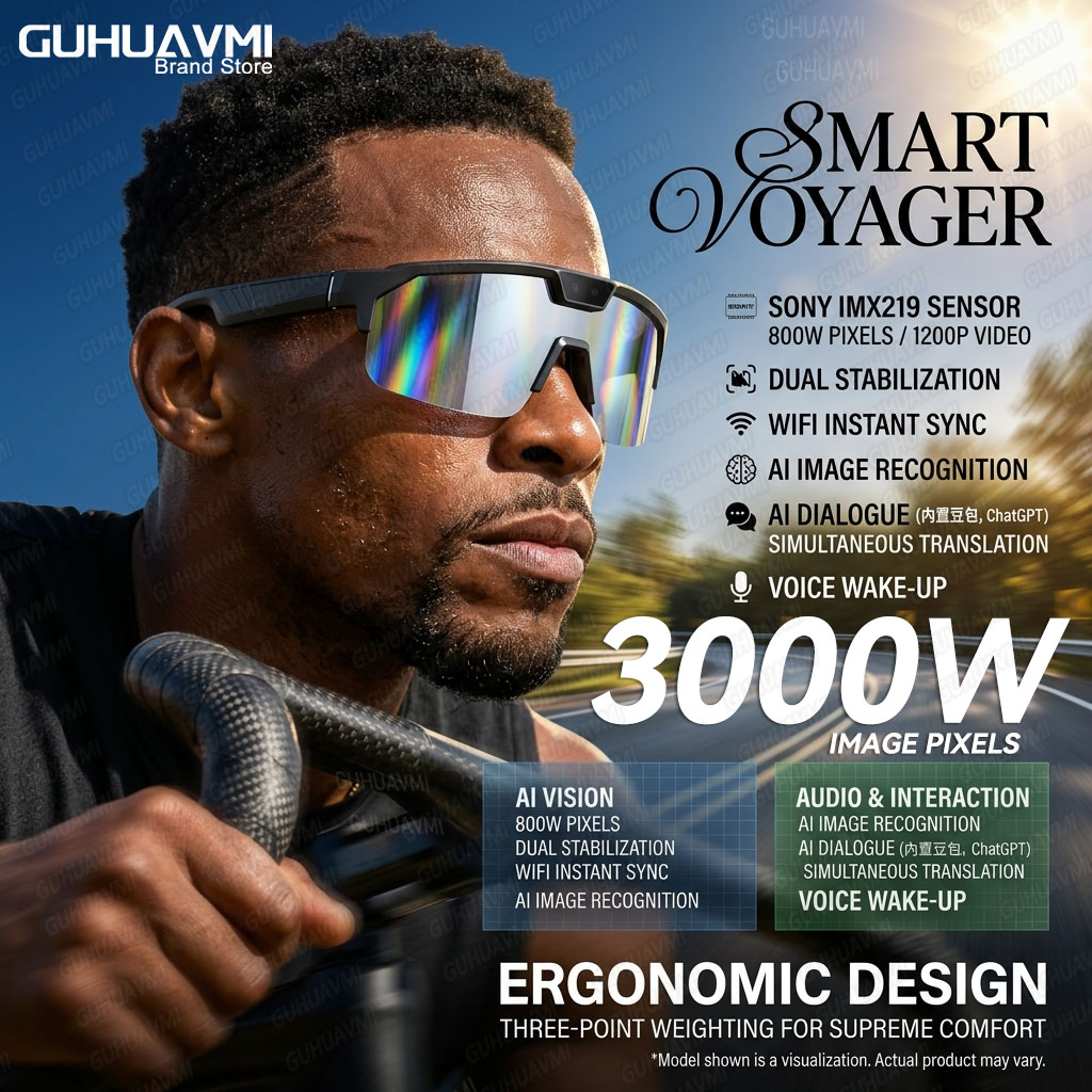 Kacamata Pintar Fotochromic Ka - Audio Music Voice ulasan dan harga