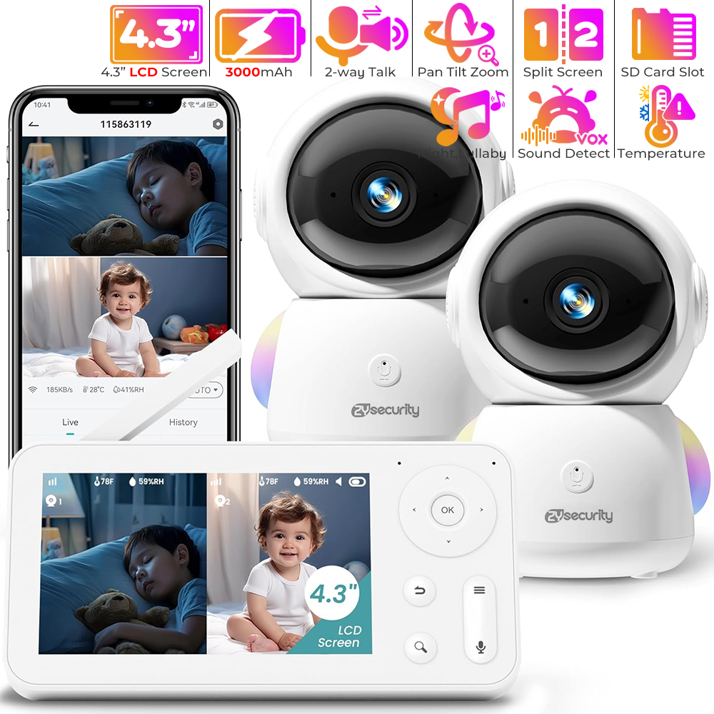 Monitor Bayi 2K dengan 2 Kamer - Audio Music Google ulasan dan harga
