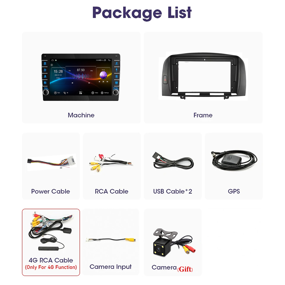8G Ram 128GB QLED Radio mobil  - Audio Music India ulasan dan harga