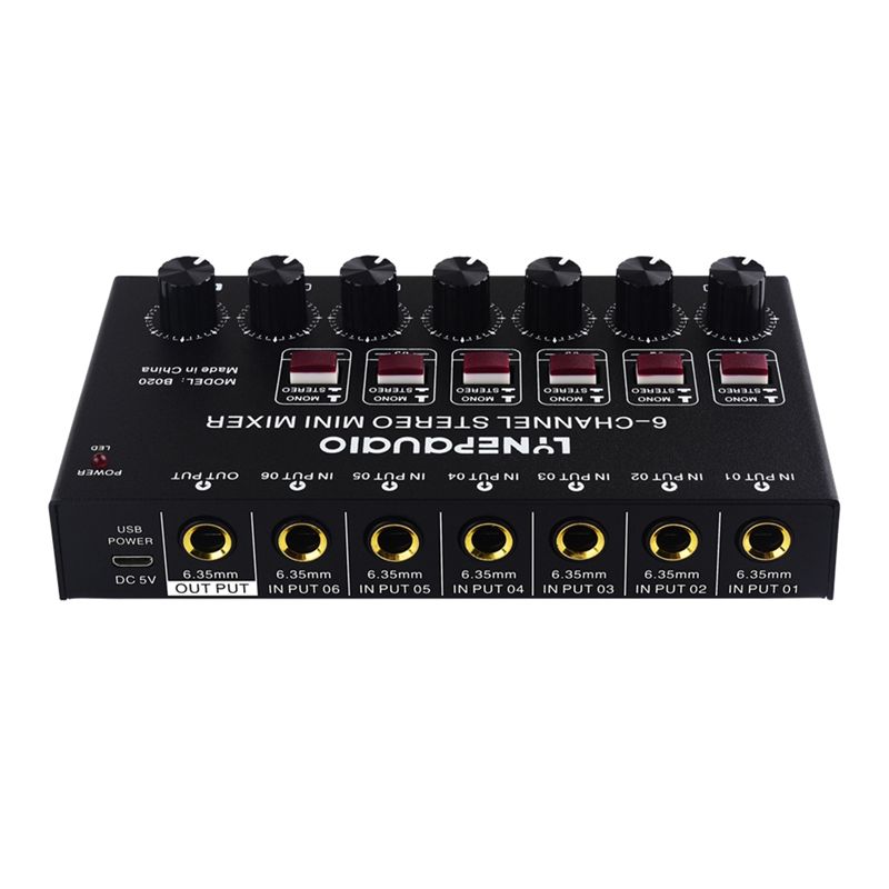 Mixer Audio Stereo 6 Saluran M - Audio And Music Mixer ulasan dan harga